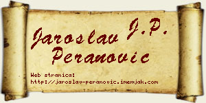 Jaroslav Peranović vizit kartica